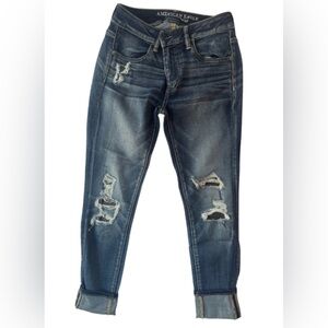 American Eagle Super Stretch Distressed Jeans